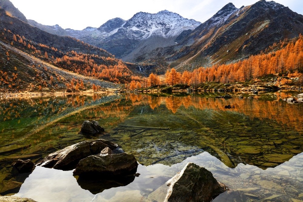 Рыжая осень в Итальянских Альпах