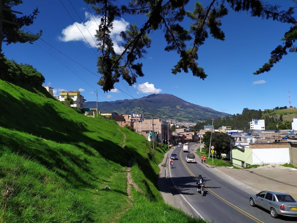 Galeras volcano.