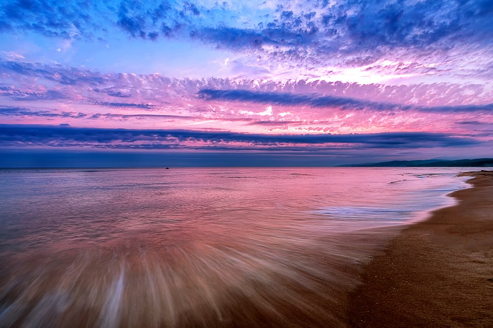 Закат на Черном море.