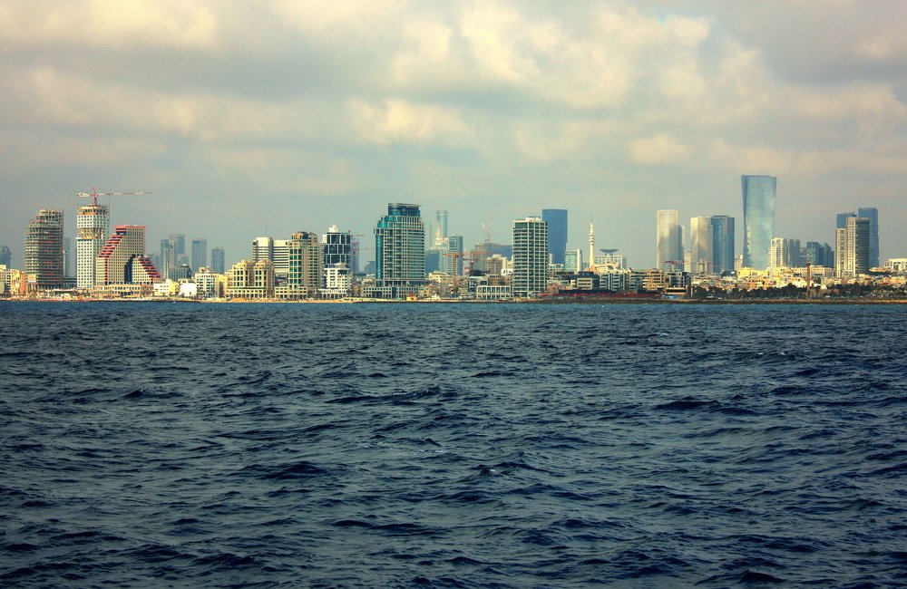 Tel-Aviv. Mediterranean Sea. Spring