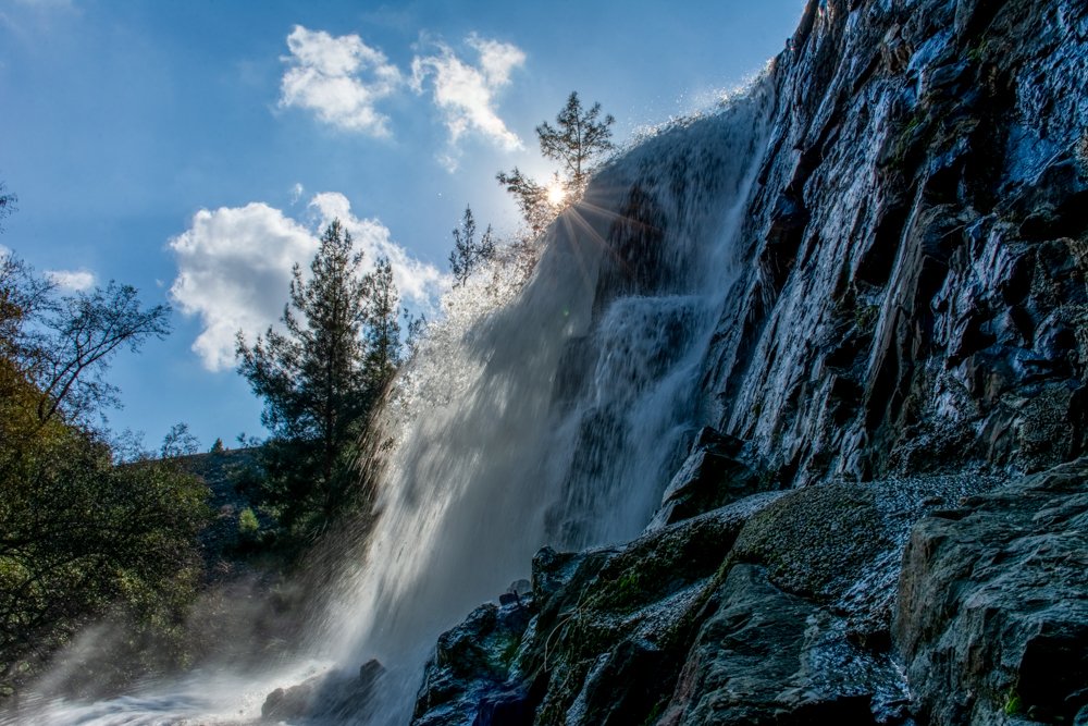 Xyliatos dam Overflow Cyprus