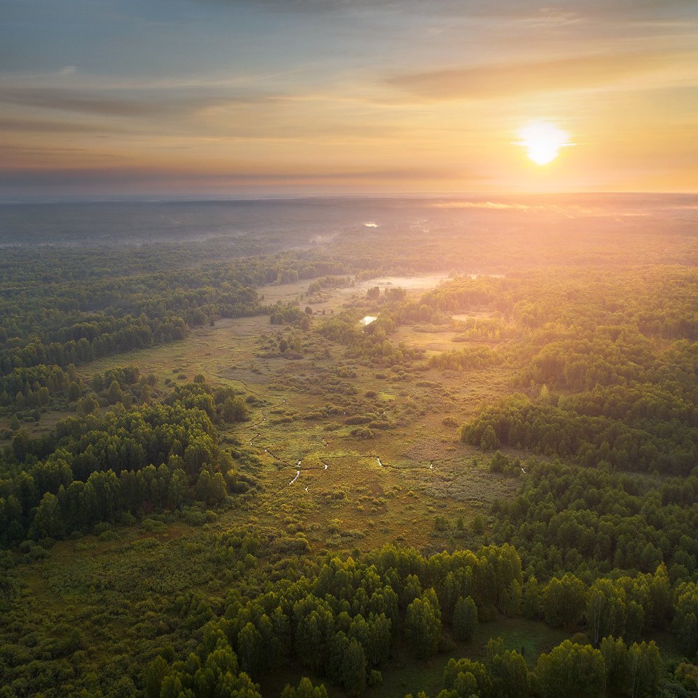 Рассвет над поймой