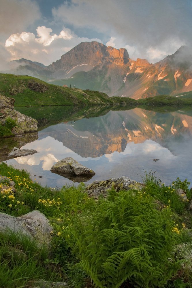 вечер на Загеданских озёрах