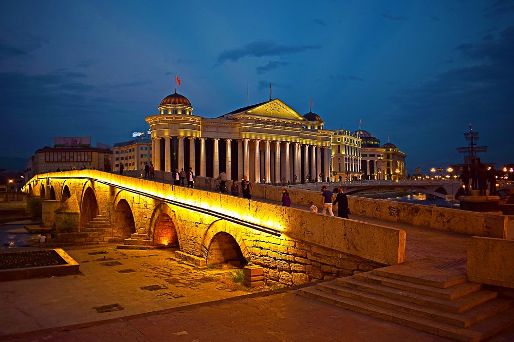 The Stone Bridge in Skopje