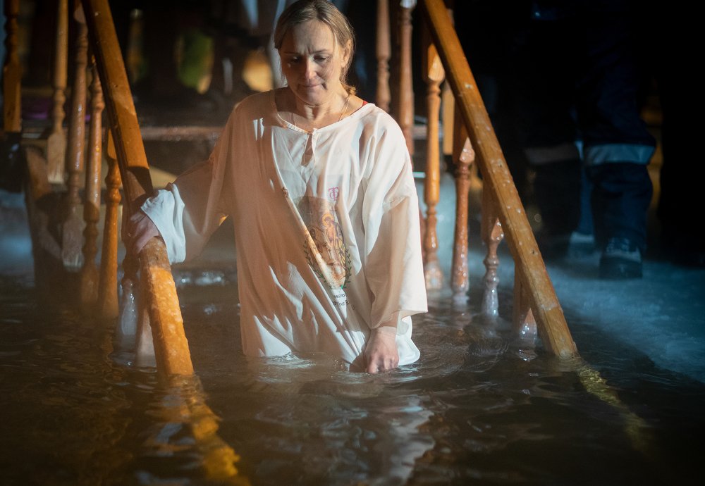 Крещенские купания 2020 г.Апатиты Мурманская обл.