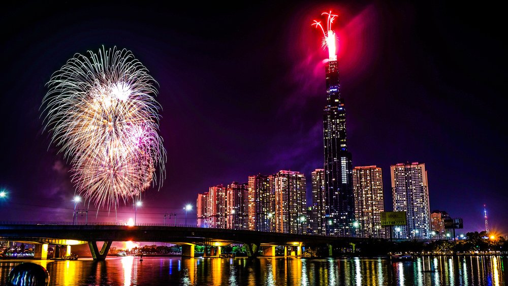 Saigon's Fireworks