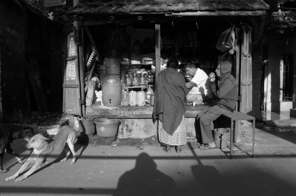 Moments at a tea stall.