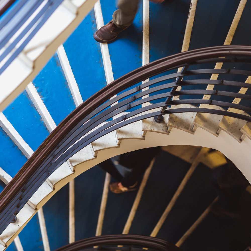 Old House in Budapest in Bauhuas style