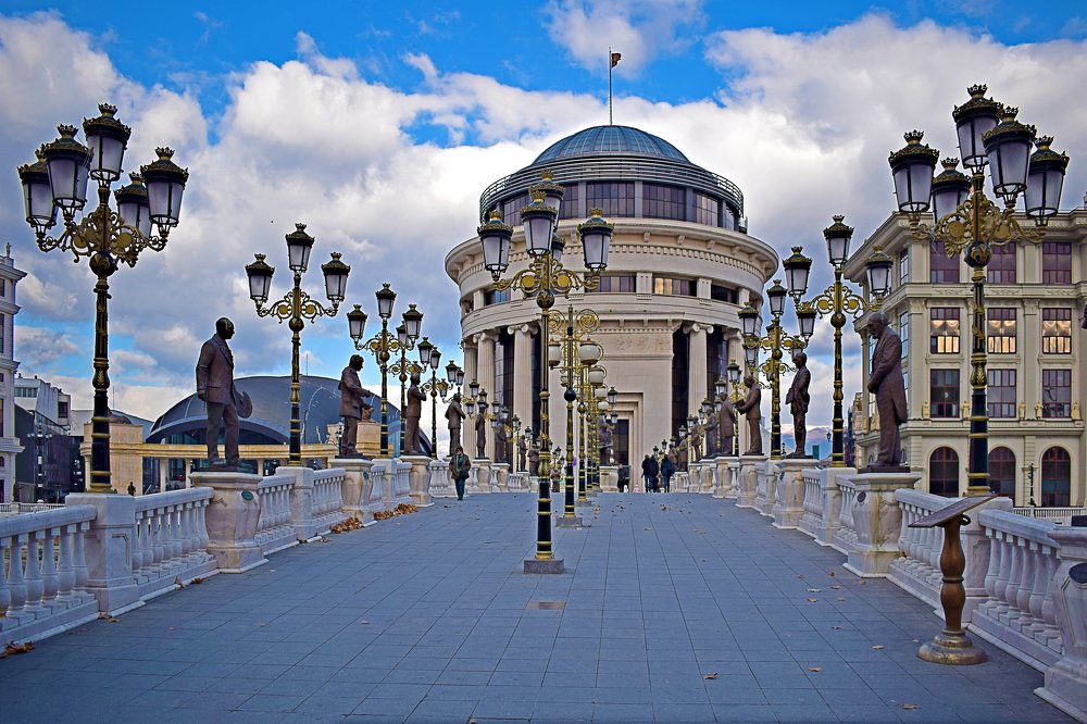 The Art Bridge in Skopje (Мост на Уметноста)