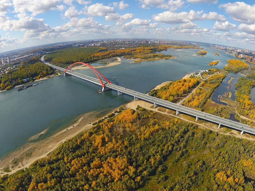 Бугринский мост через р.Обь.
