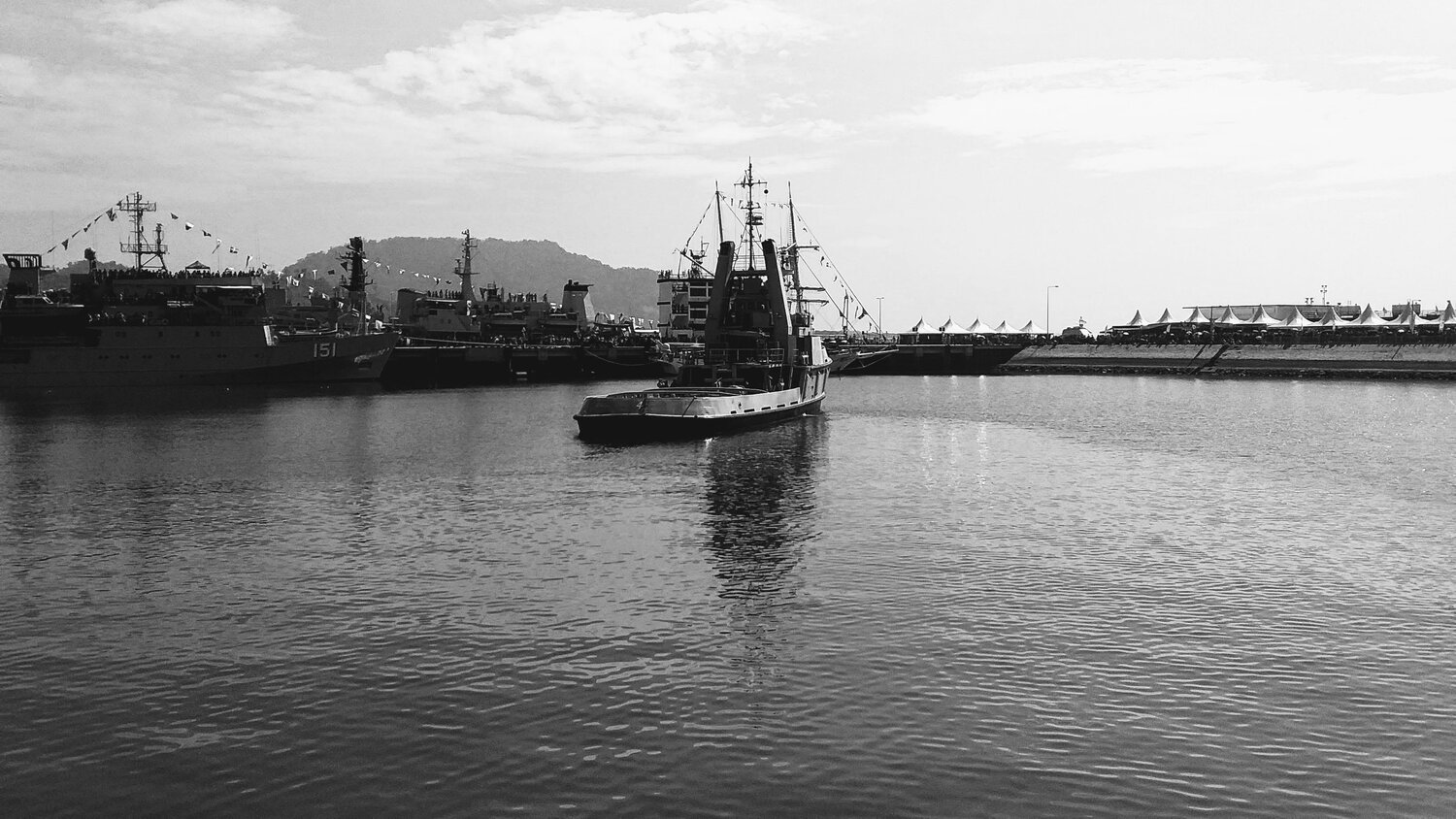 The lone ship