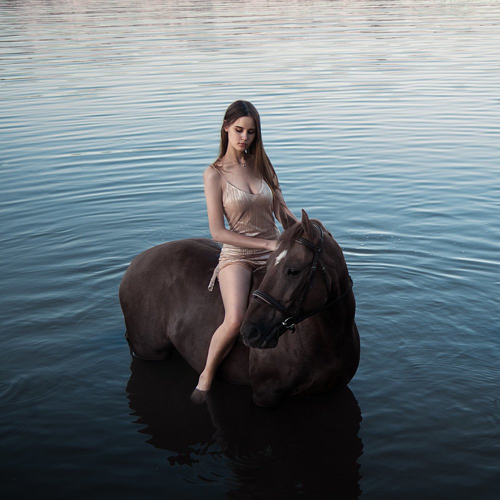 Купание коня