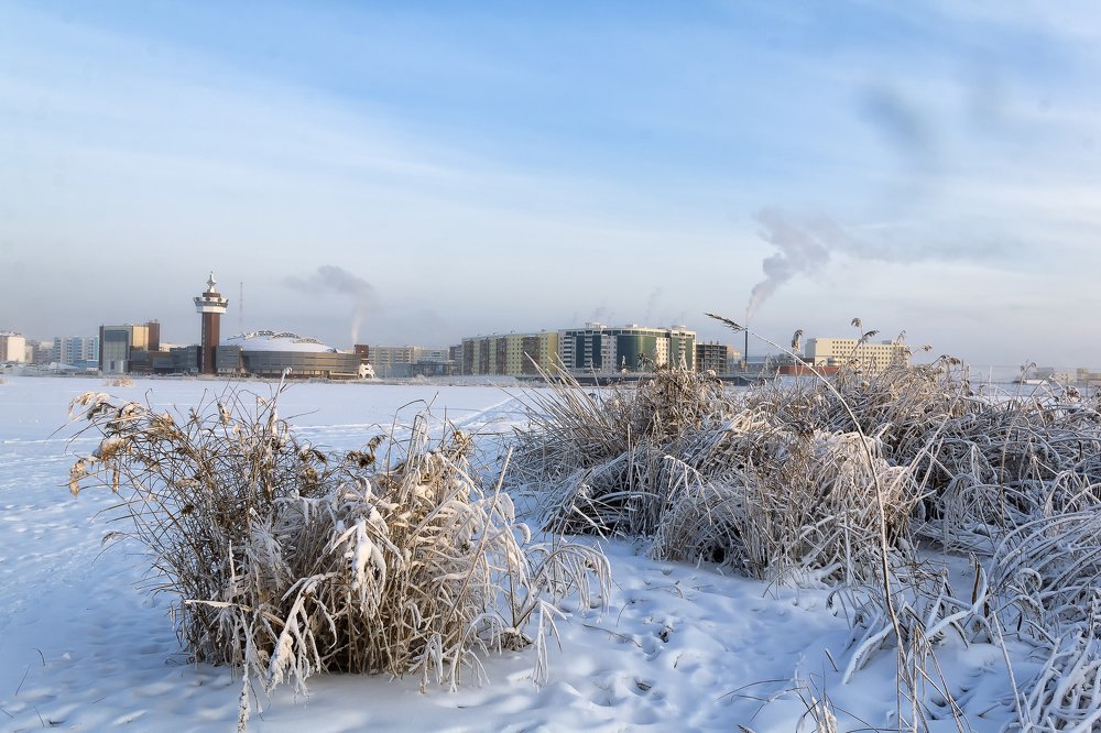 Зима в городе.