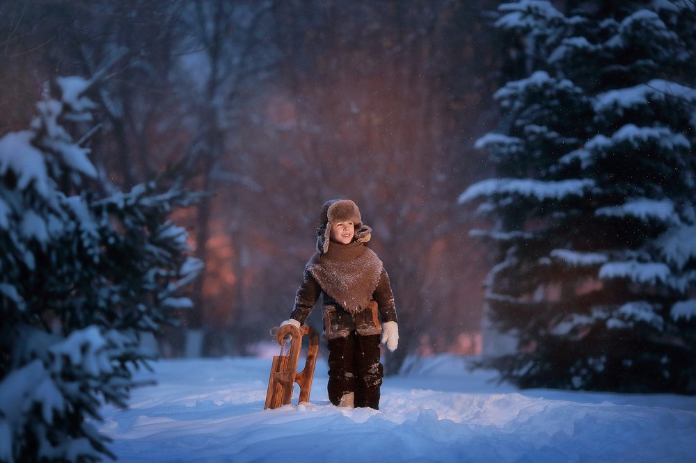 В зимнем лесу