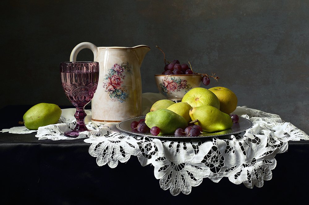 Натюрморт с бабушкиной салфеткой.