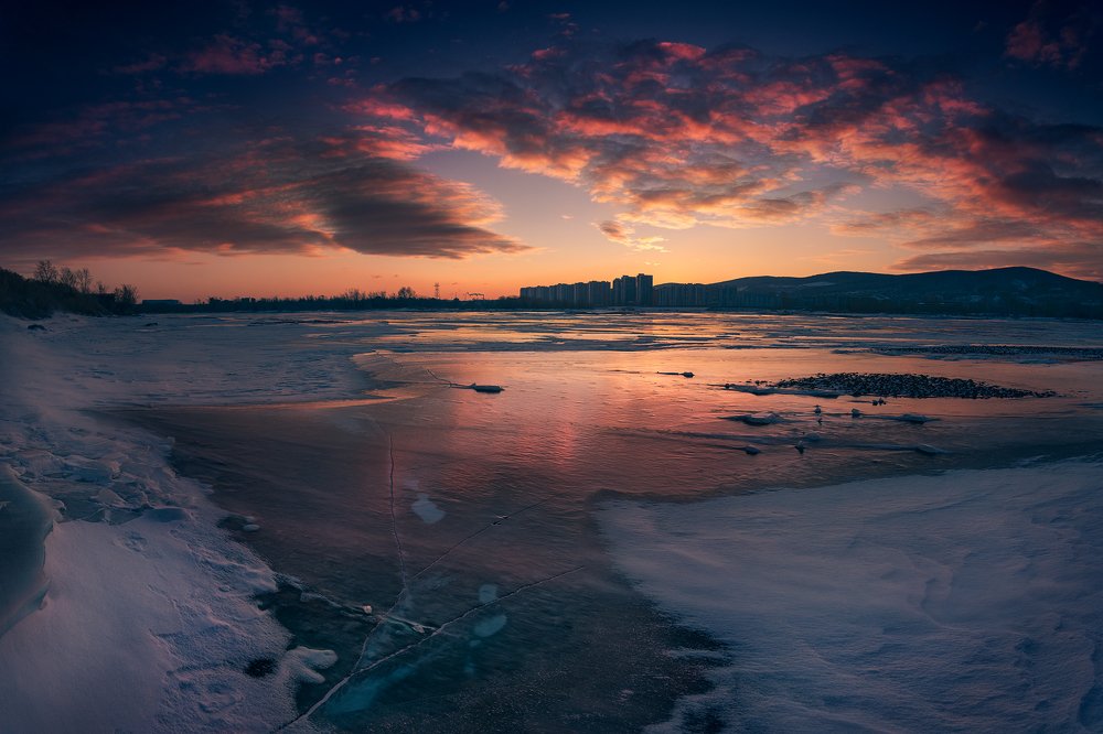 Ветренный, холодный, но красивый восход