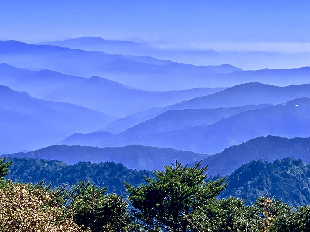 Layers of hills until Horizon.