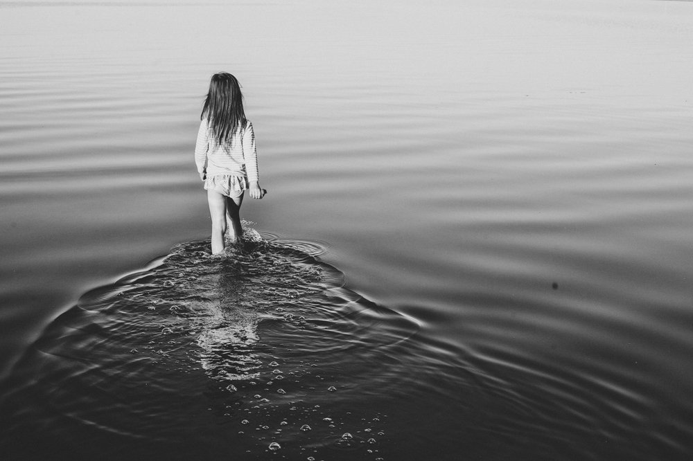 Disturbing the water surface