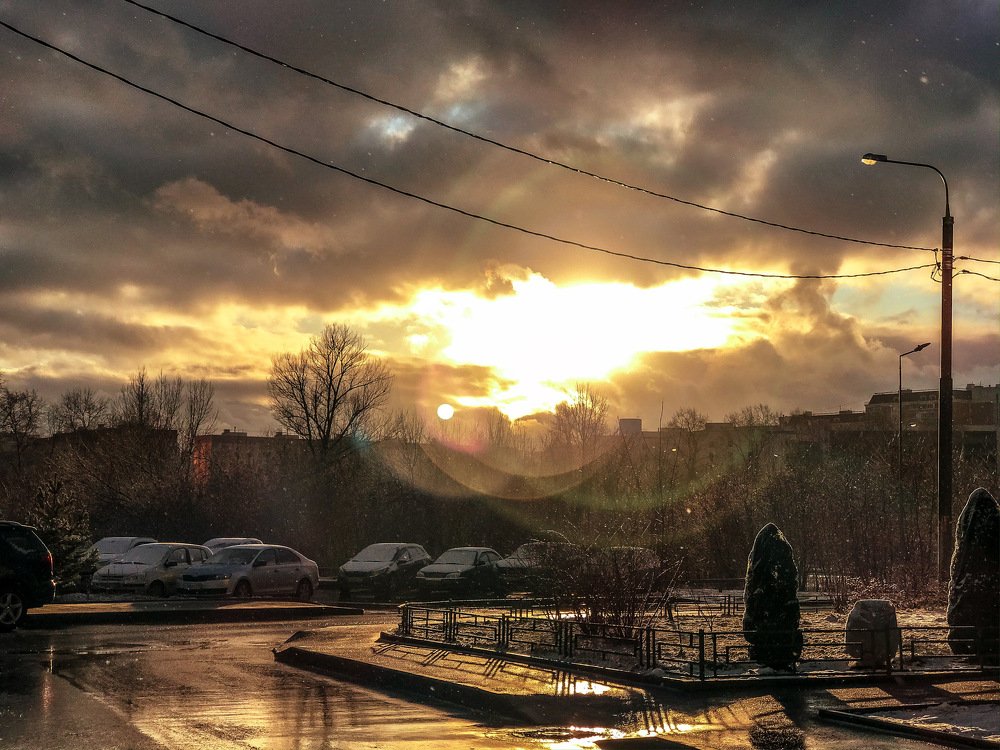 Снег и солнце