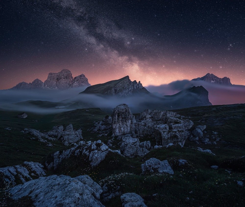 Night in Dolomites