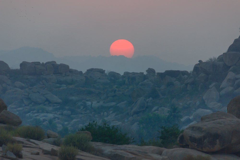 Рассвет в Хампи