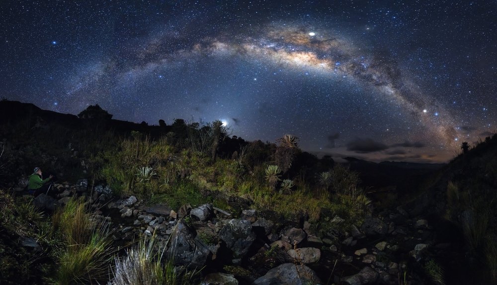 La gran bóveda celeste del páramo