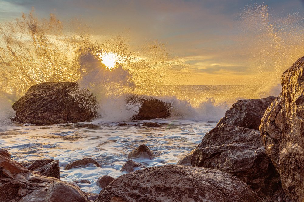 Золотые брызги.