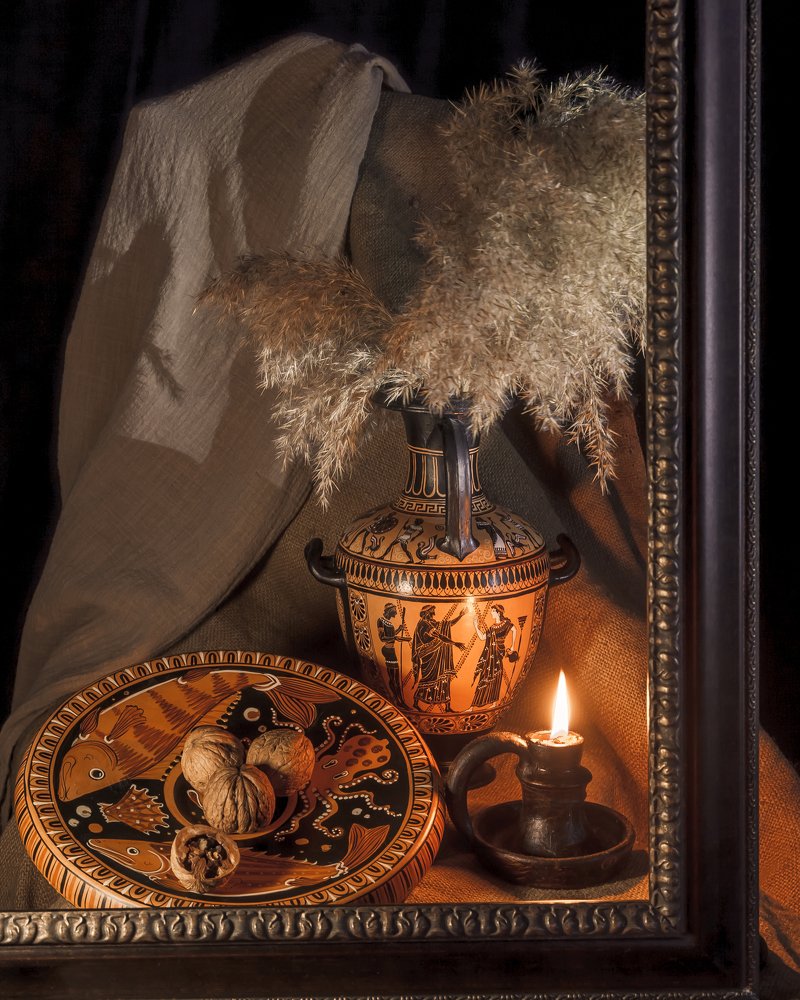 Still life with antique ceramics / Натюрморт с античной керамикой