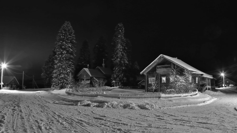 Зимний вечер.