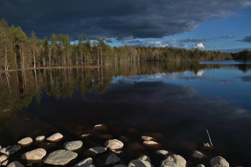 Весеннее озеро.