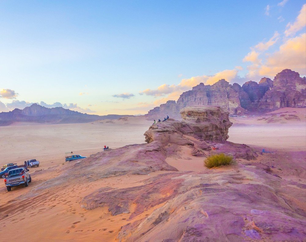 Вечер в пустыне Вади Рам.