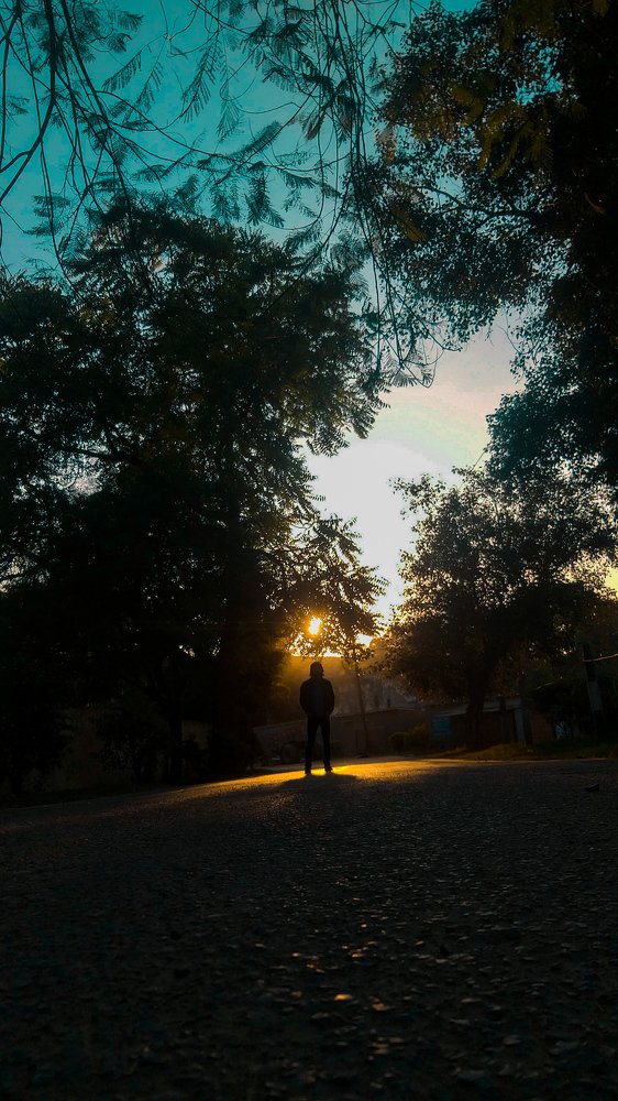 The Man with light in Darkness