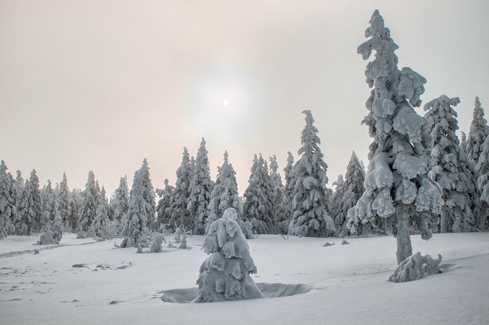 Морозное утро на Таганае
