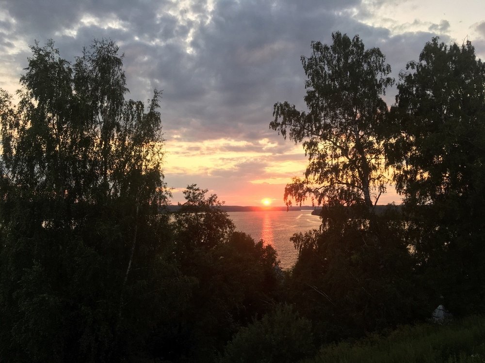 Заход солнца