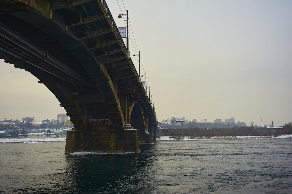 Старый Глазковский мост через Ангару