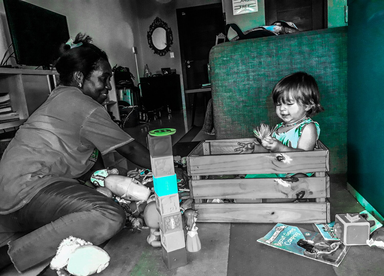 Entre juegos.
