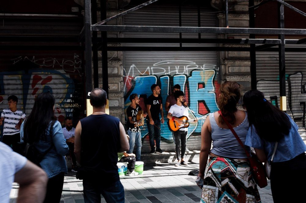 Уличные музыканты