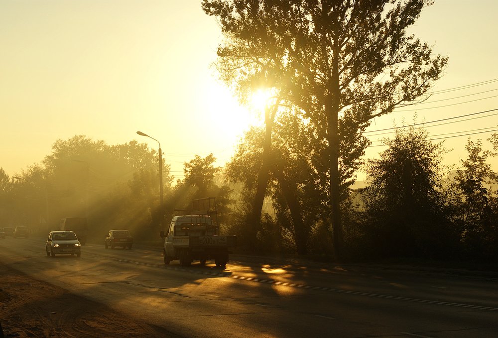 Литовская на закате