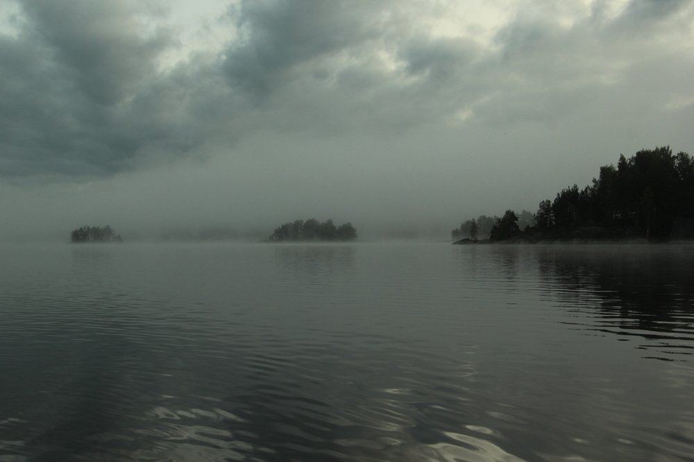 Утро на озере