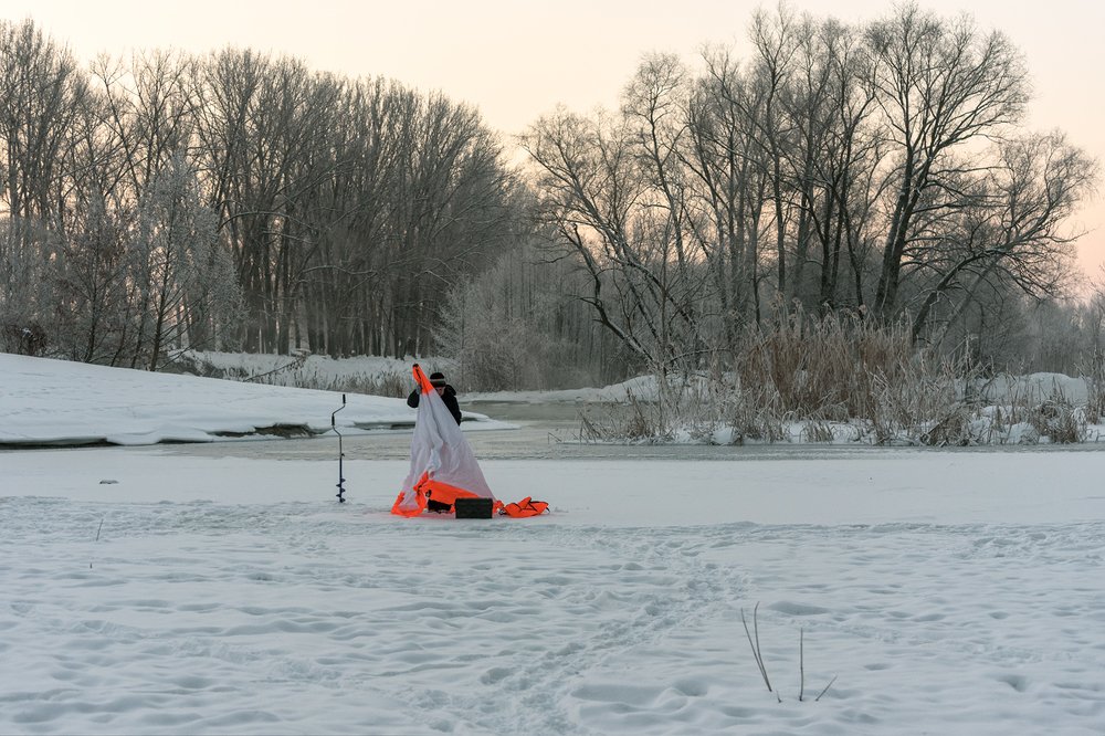 На утренней заре.