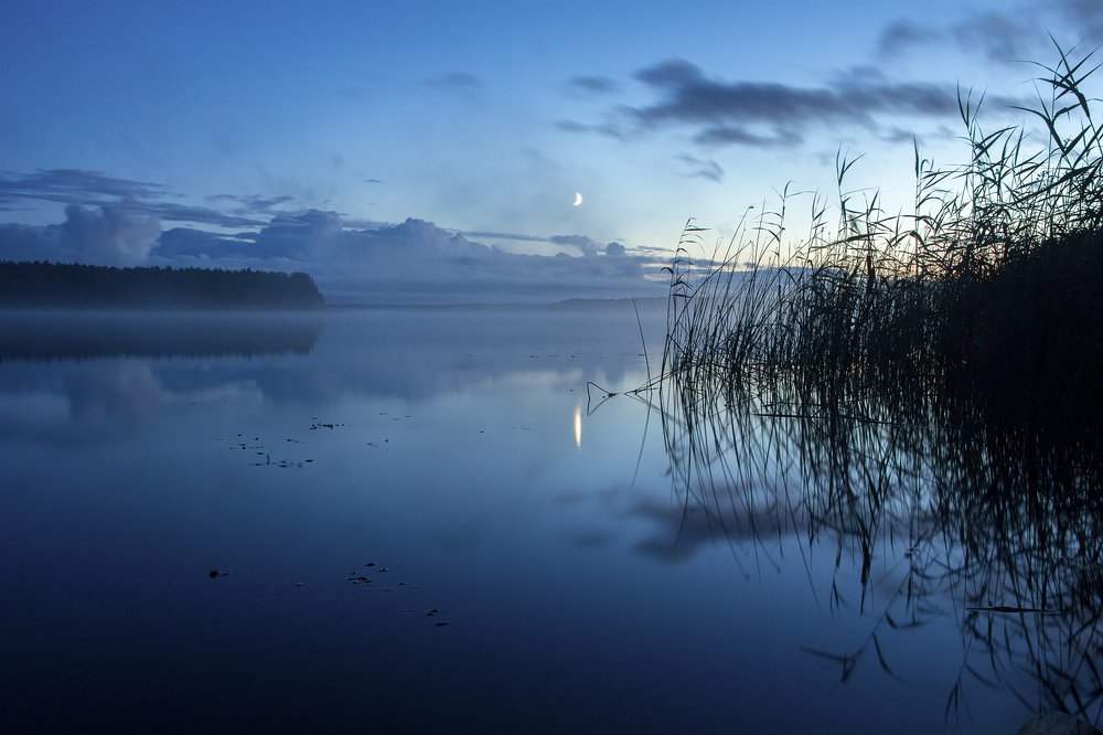 Полночь на озере Селигер