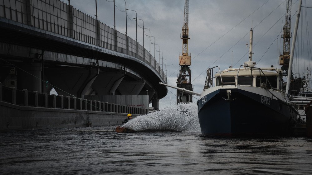 Winter extreme ride.