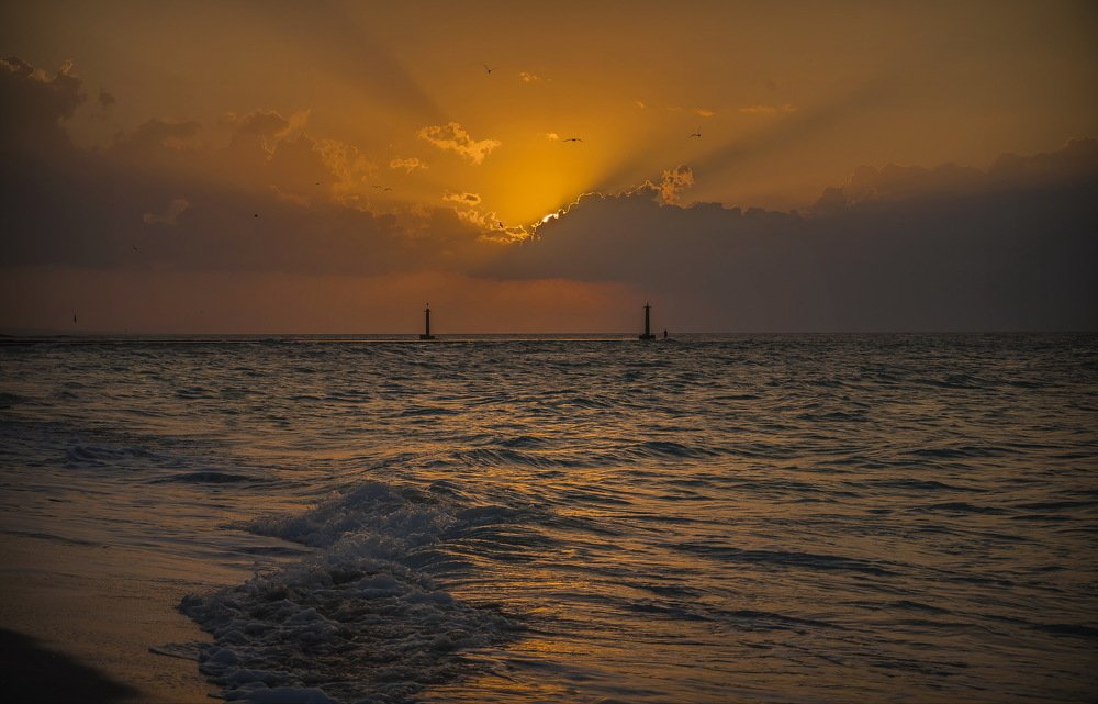 Куба. Закаты на берегу Атлантического океана.
