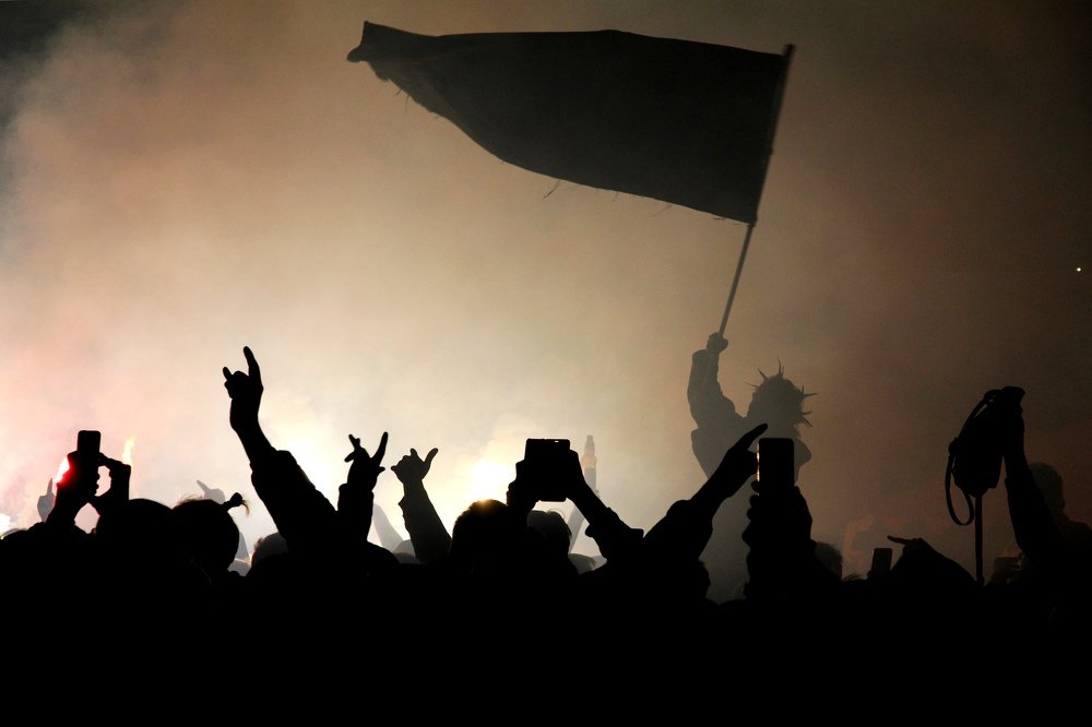 На концерте