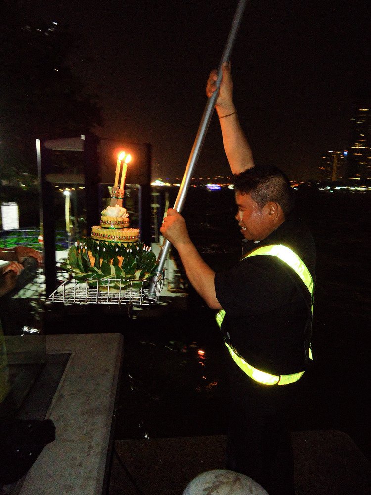 Thai guard on duty on festival day