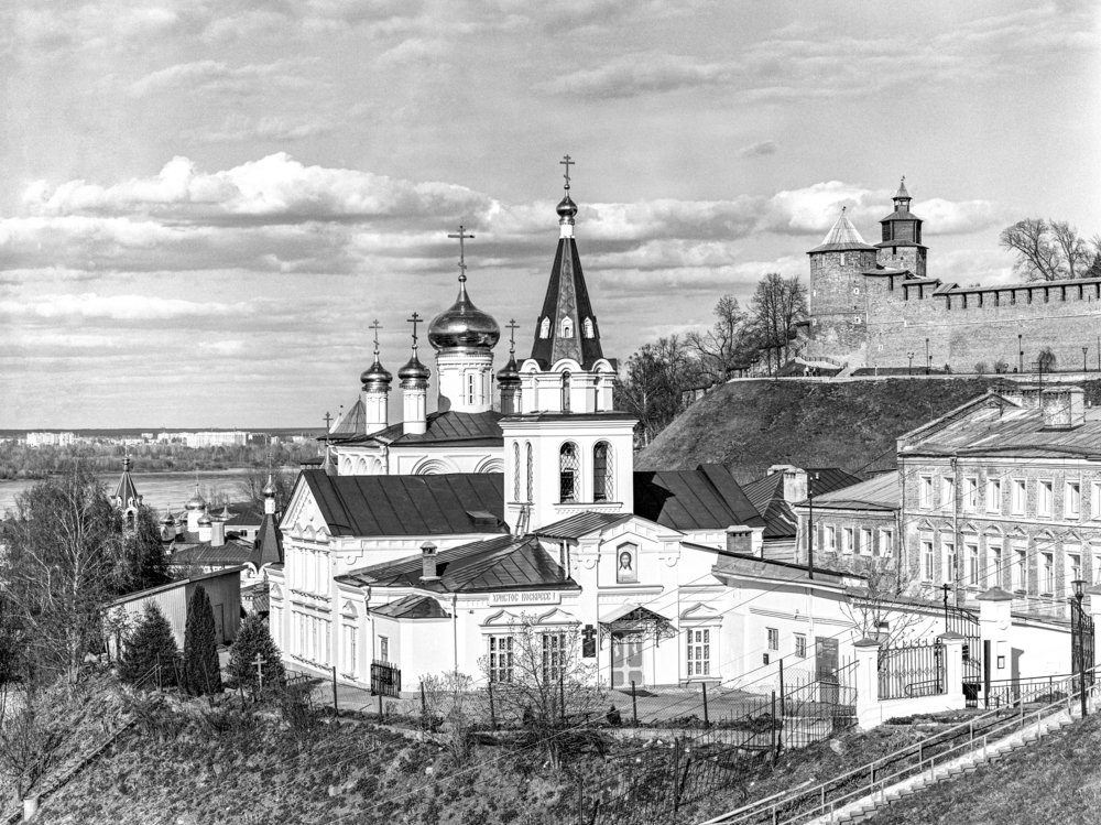 Вид Нижегородского Кремля и церкви Ильи Пророка