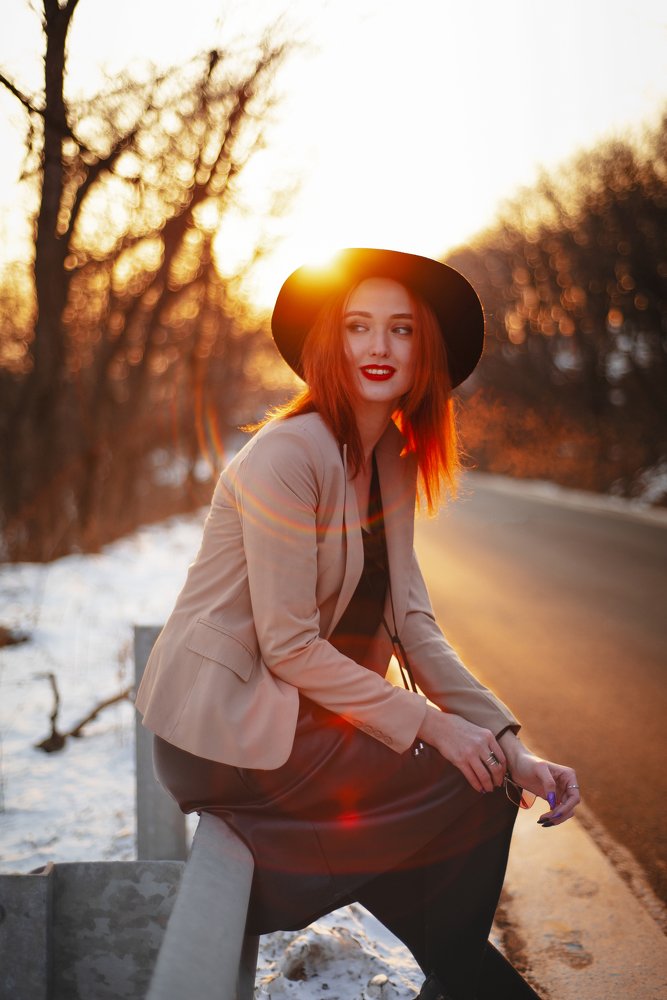 В лучах заката