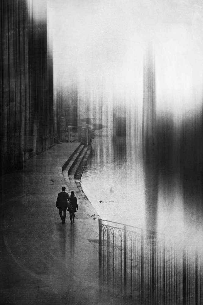 On the deserted streets