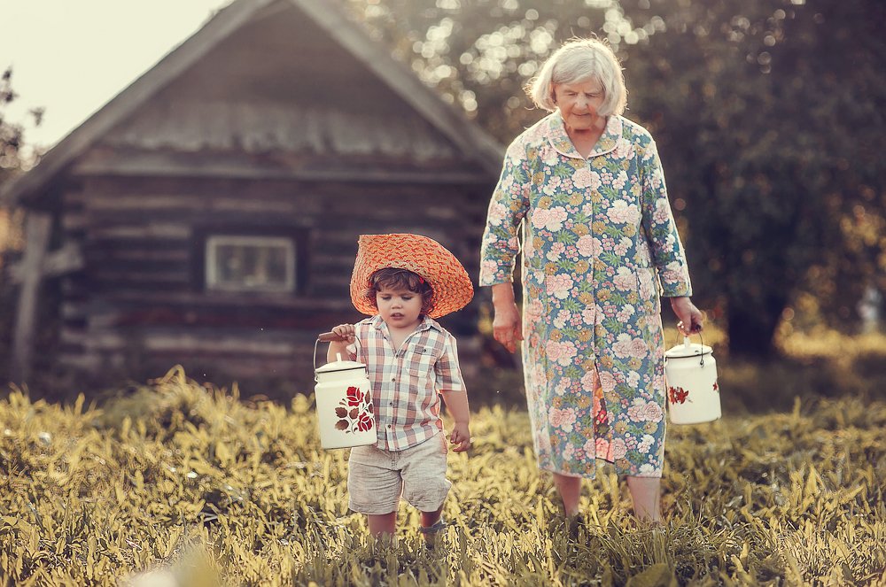 В деревне у бабушки