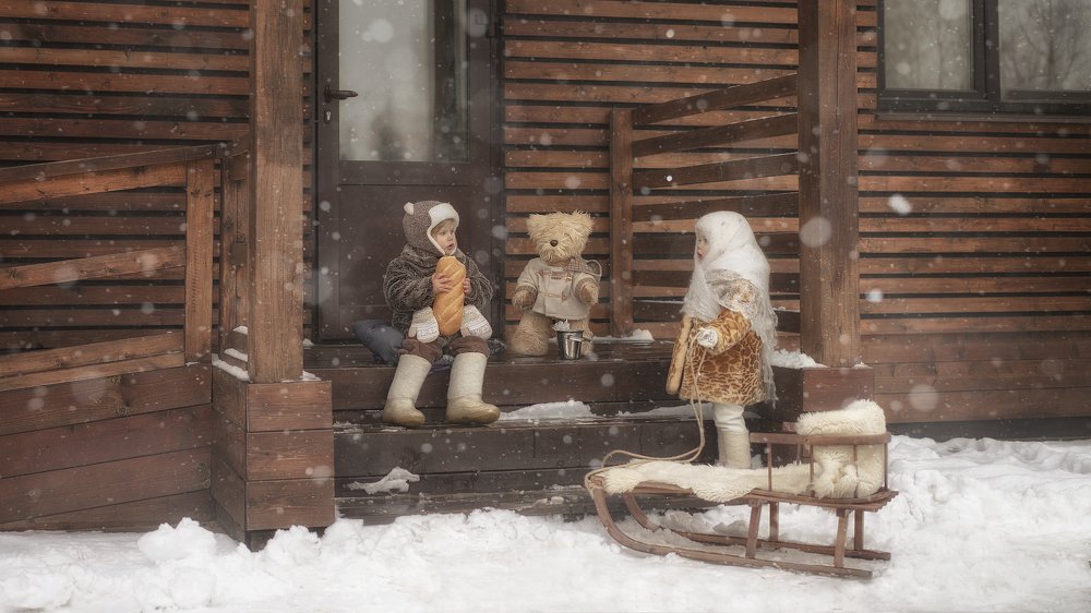 Ай-да на саночках кататься!